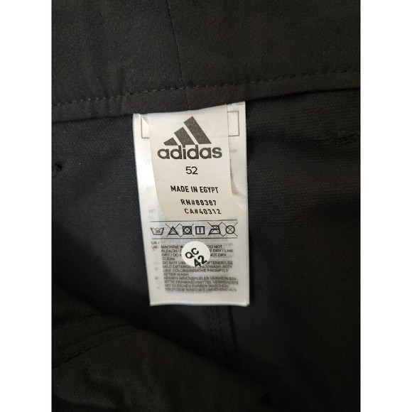 adidas Climalite 10.5 inch Performance Golf Shorts Mens 52 Black Lightweight NEW - Picture 7 of 9